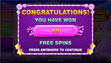 Sweet Bonanza Super Scatter schermata di gioco 3